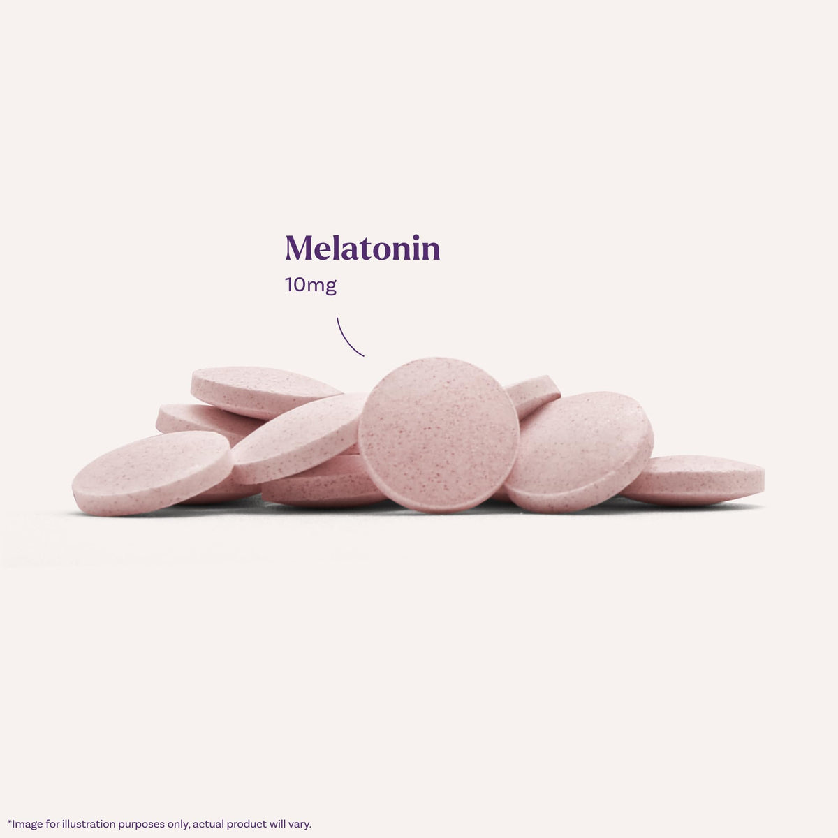 Natrol Melatonin 10 mg comprimés dissolvants fraise - comprimés en gros plan
