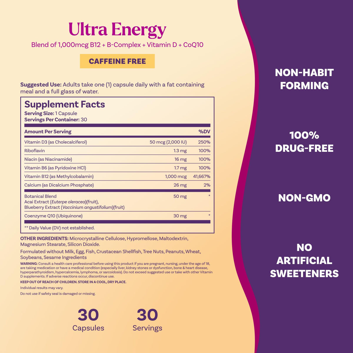 Natrol Ultra Energy 4-en-1 capsules with Vitamin B12