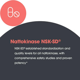 Nattokinase 100 mg avec un mètre pour montrer la taille