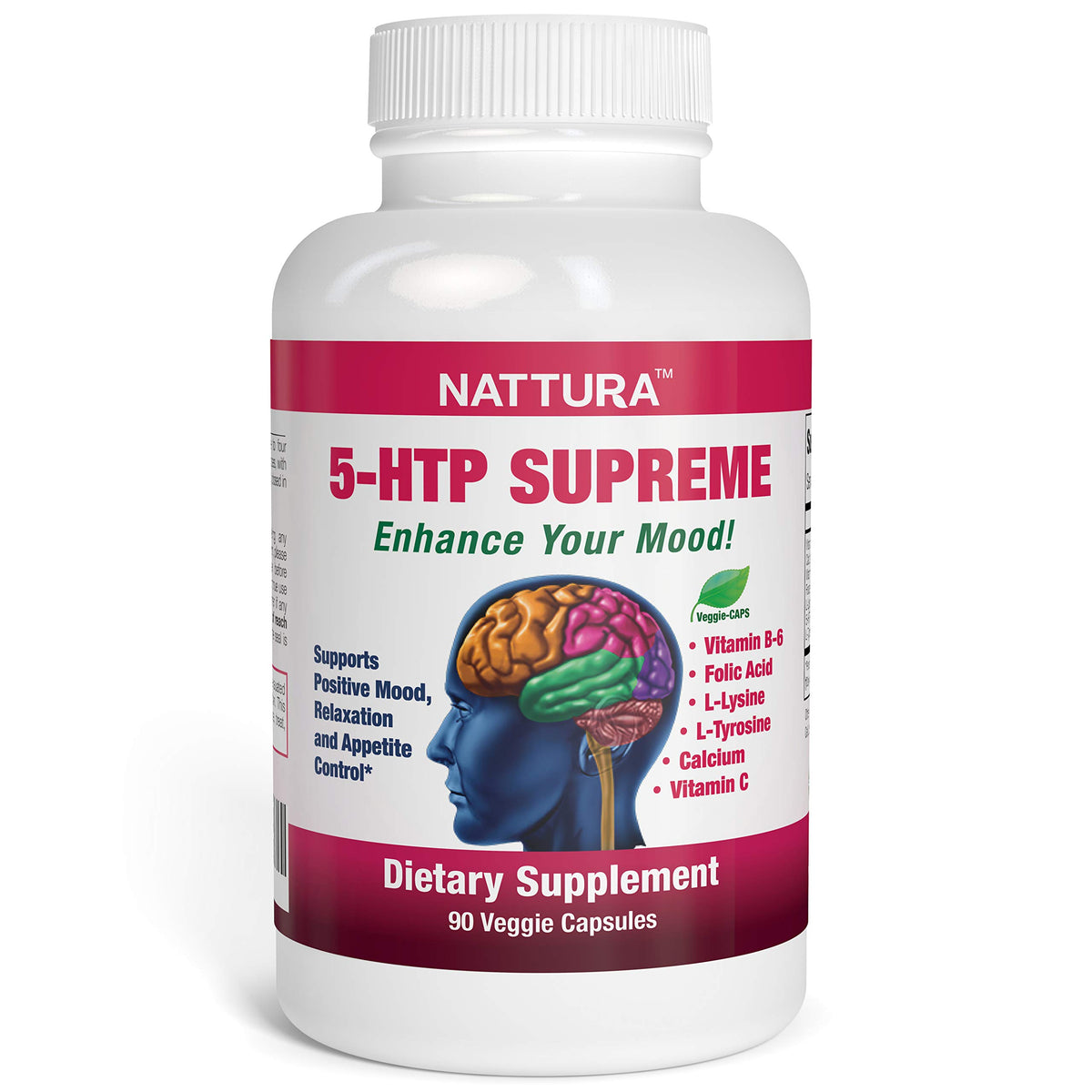 Nattura 5-HTP 90 capsules vue avant
