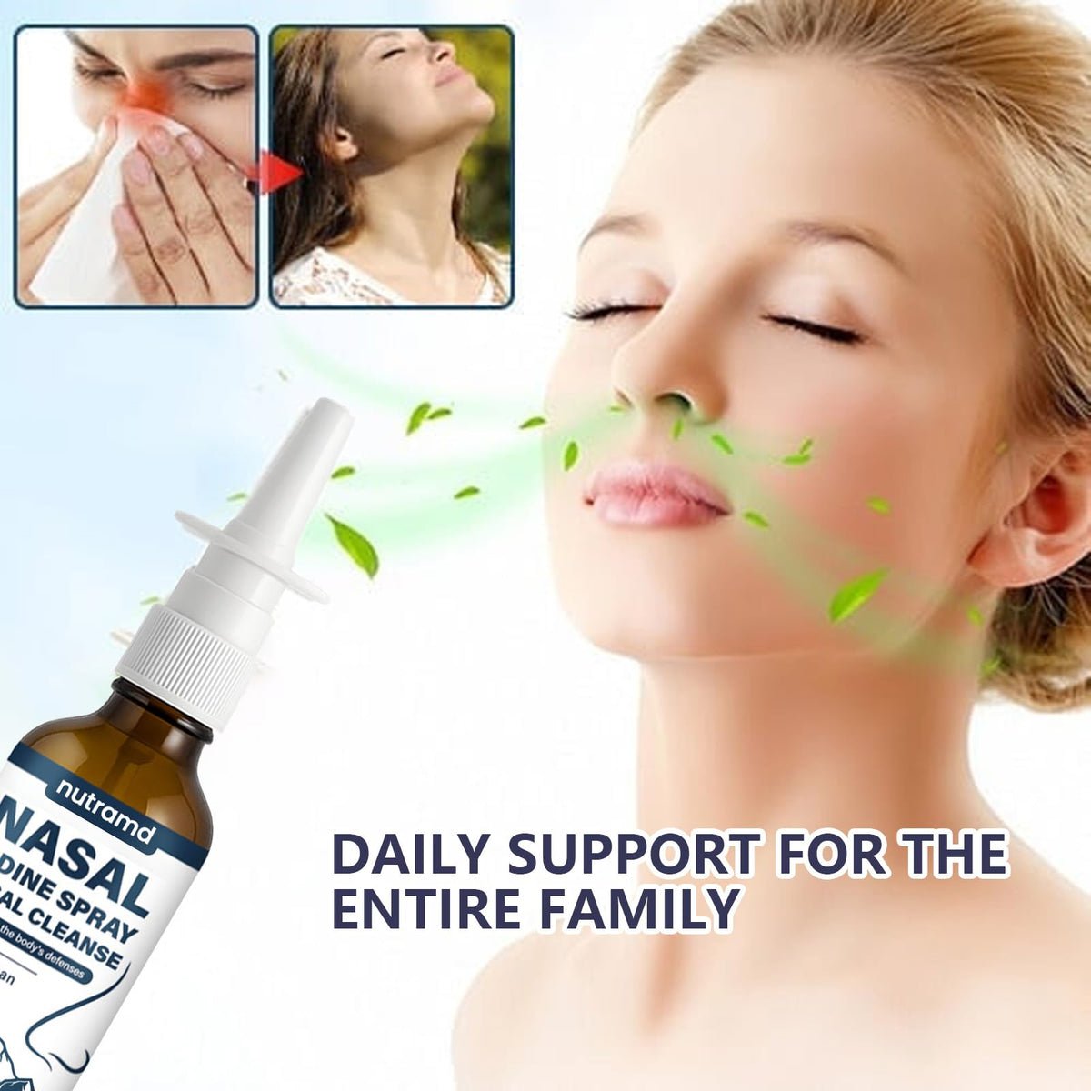 Natura Derm Spray Nasal à l'Iode 60 ml avec description des ingrédients
