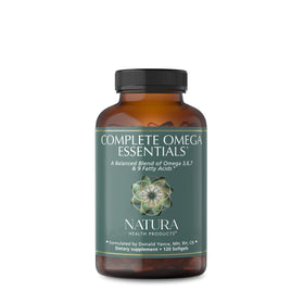Natura Health Products Omega Essentiels 120 gélules huile de poisson vue de face