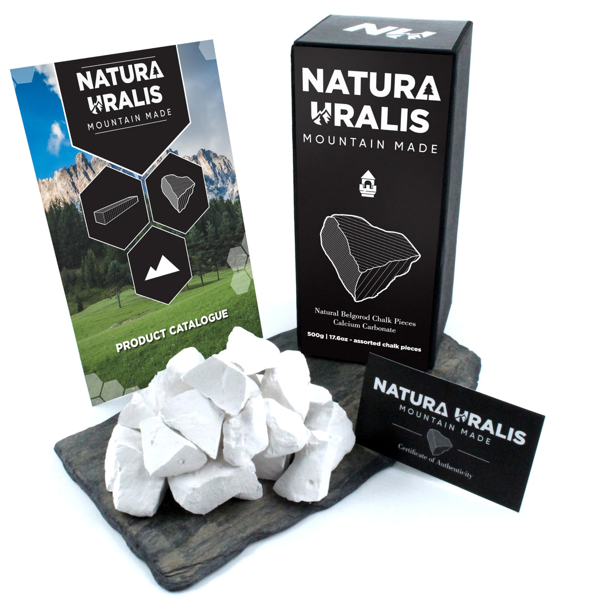 Natura Uralis Chunks de Craie Belgorod 490g vue de face
