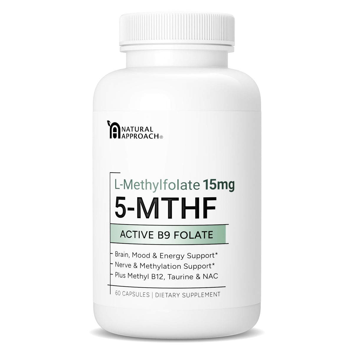 Natural Approach L-Methylfolate 15mg capsule front view