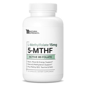 Natural Approach L-Methylfolate 15mg capsule front view