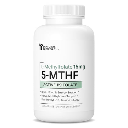 Natural Approach L-Methylfolate 15mg capsule front view