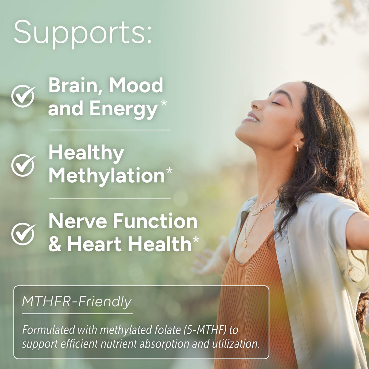Natural Approach L-Méthylfolate 15mg dos de l'emballage