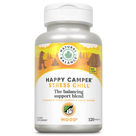 Natural Balance Happy Camper 120 VegCaps vue avant avec étiquette