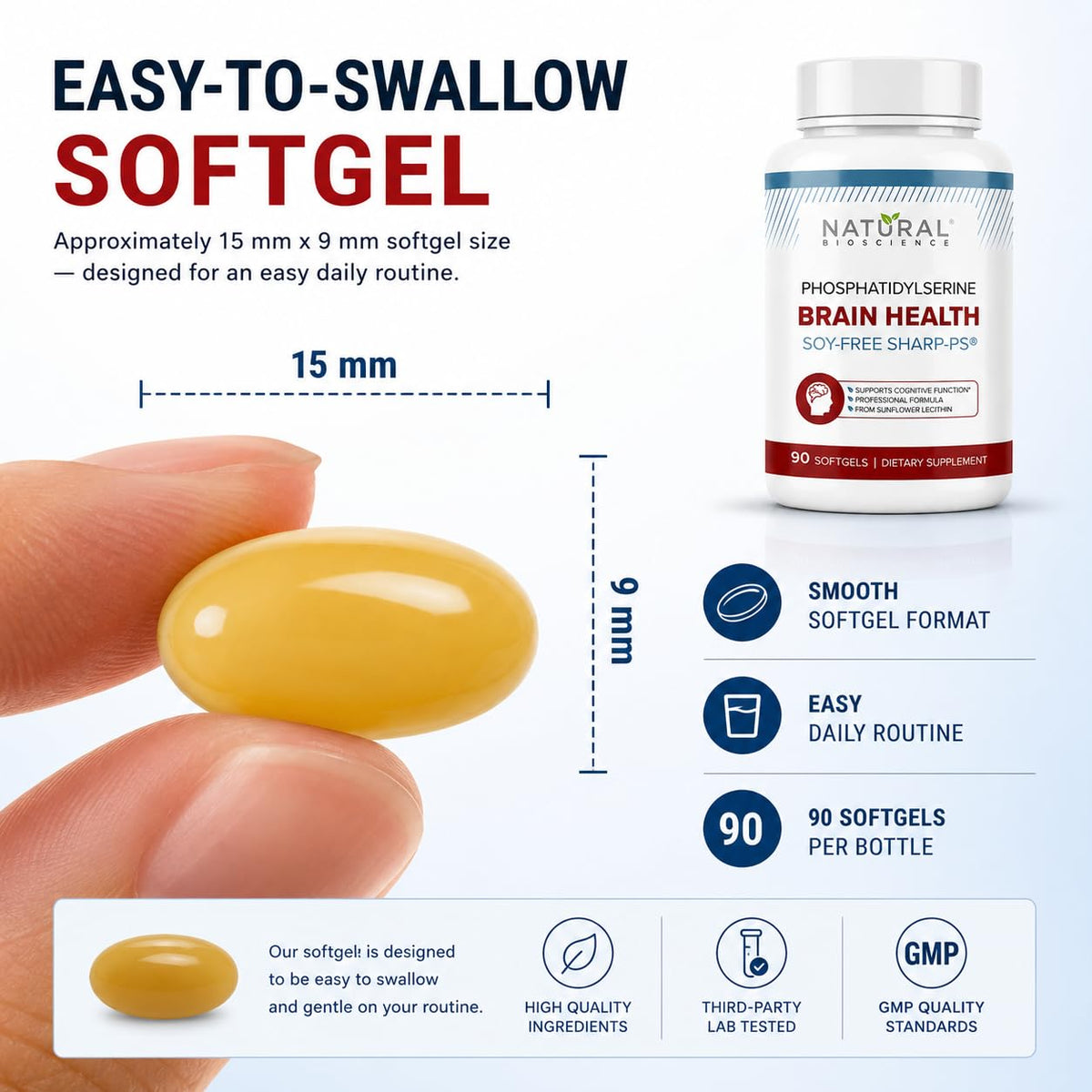 Natural BioScience Phosphatidylserine 100 mg gélules lifestyle scene