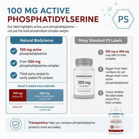 Natural BioScience Phosphatidylserine 100 mg gélules side view