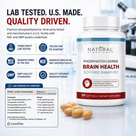 Natural BioScience Phosphatidylserine 100 mg gélules with sunflower lecithin