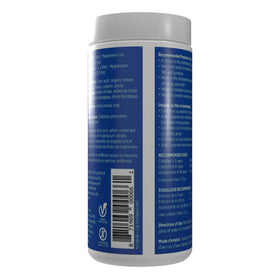 Natural Calm Poudre de citrate de magnésium 150g sur une table