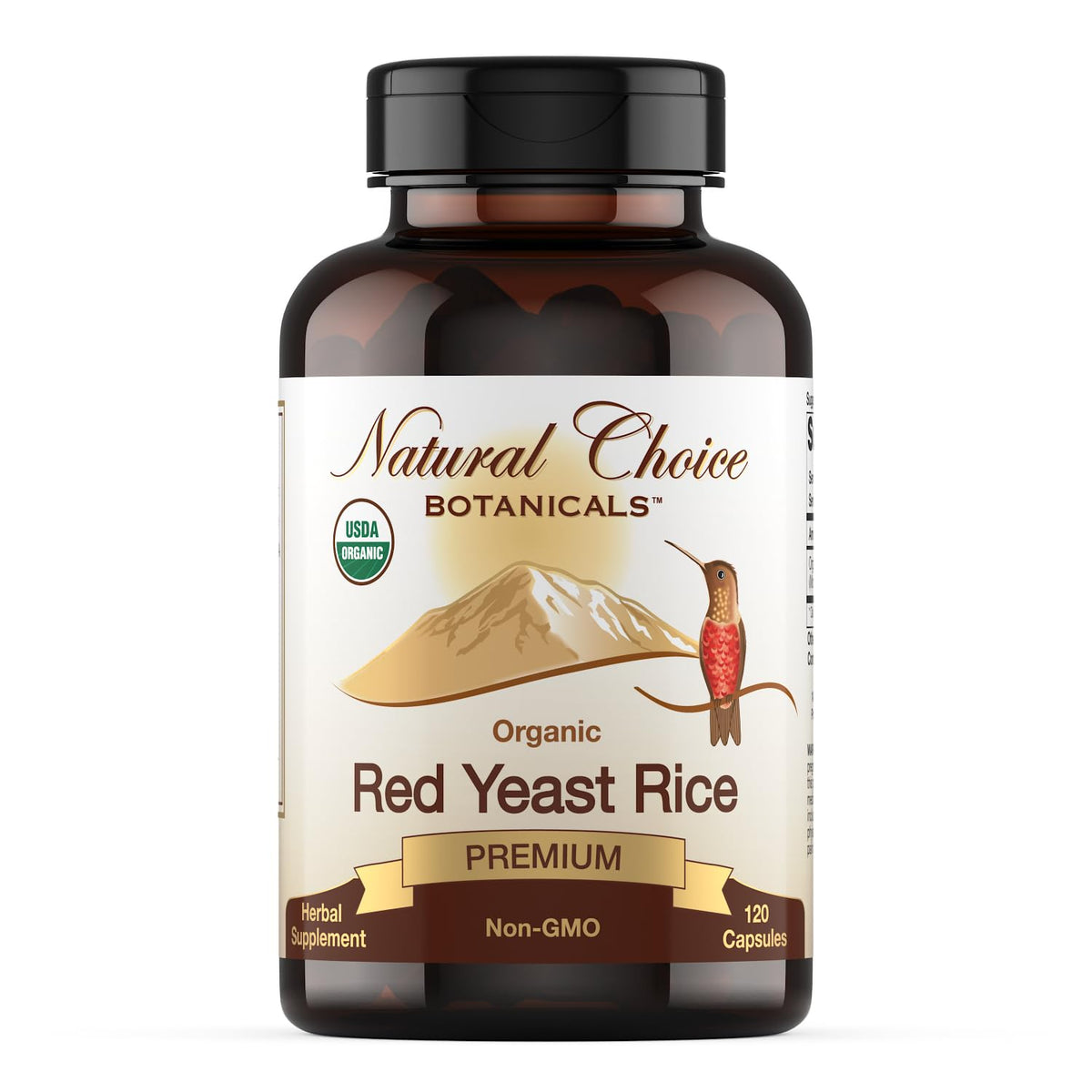 Natural Choice Botanicals Complément Alimentaire Riz Rouge 120 Capsules vue avant