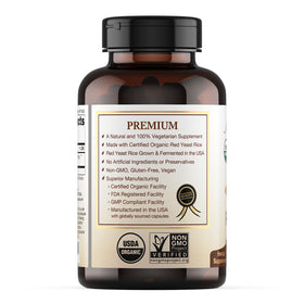 Natural Choice Botanicals Complément Alimentaire Riz Rouge 120 Capsules emballage
