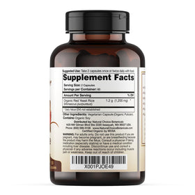 Natural Choice Botanicals Complément Alimentaire Riz Rouge Capsules avec une main