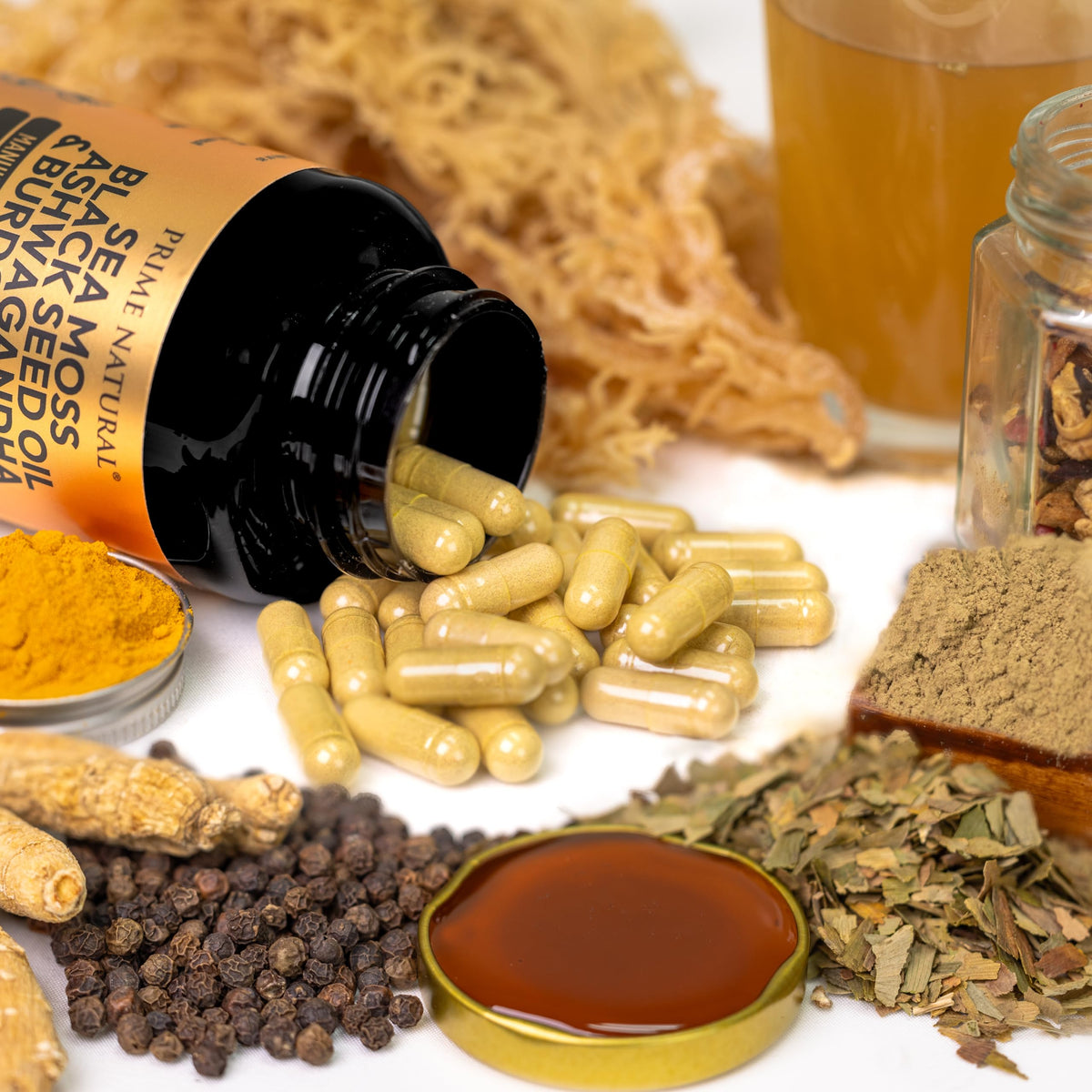 NATURAL Complément Alimentaire 120 Capsules avec verre d'eau