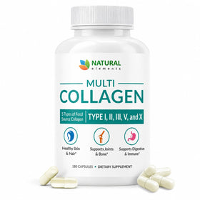 natural elements Multi Collagen 180 Capsules front view