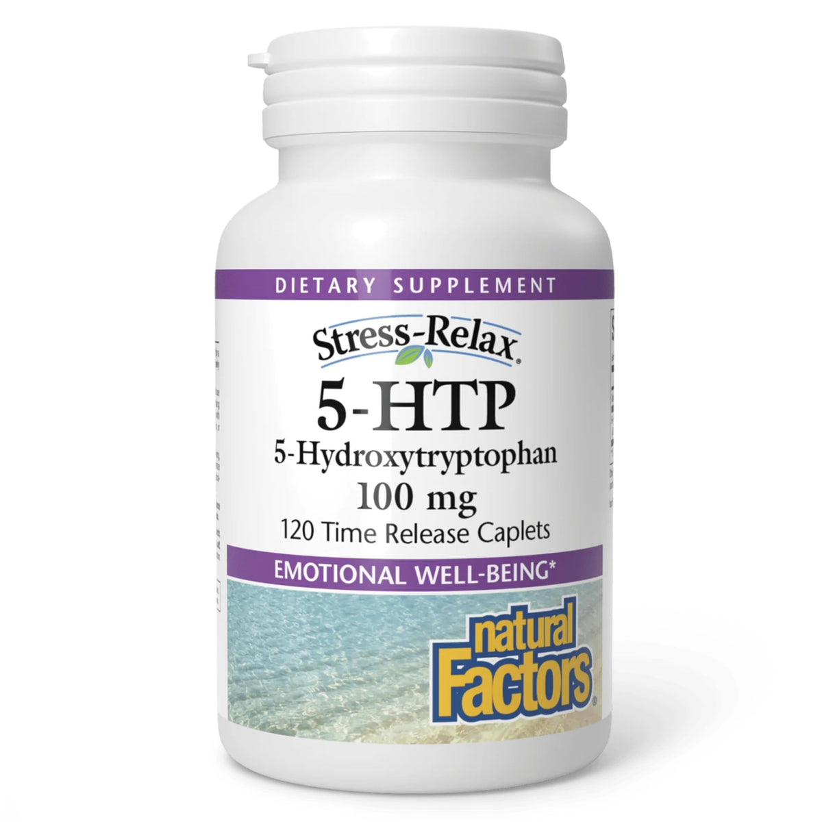 Natural Factors 5-HTP 100 mg 120 comprimés en boîte