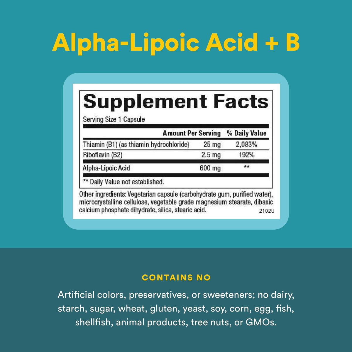 Natural Factors Acide Alpha-Lipoïque 600 mg avec un verre d'eau