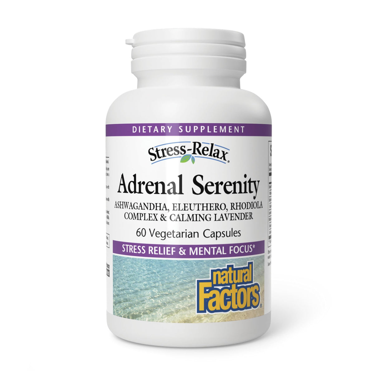 Natural Factors Adrenal Serenity 60 capsules front view