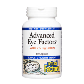 Natural Factors Advanced Eye Factors 60 Capsules avec étiquette avant