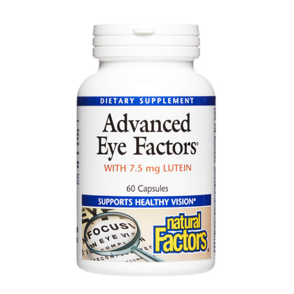 Natural Factors Advanced Eye Factors 60 Capsules avec étiquette avant