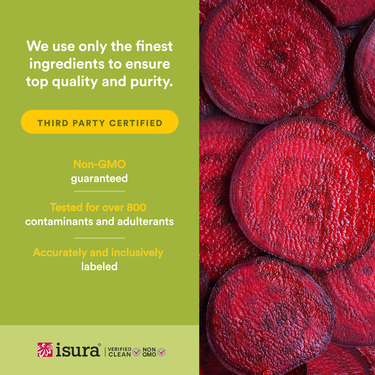 Natural Factors Beets & Berries en poudre avec des fruits