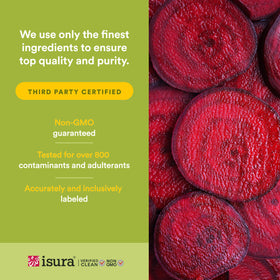 Natural Factors Beets & Berries en poudre avec des fruits