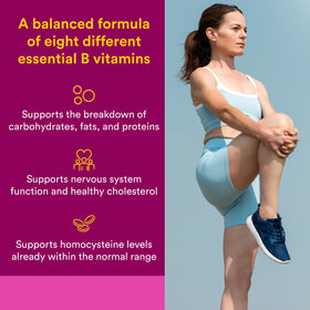 Natural Factors BioCoenzymated B Complex 60 Capsules - vue arrière