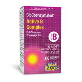 Natural Factors BioCoenzymated B Complex 60 Capsules - vue avant