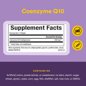 Natural Factors Coenzyme Q10 200 mg gélules avec description