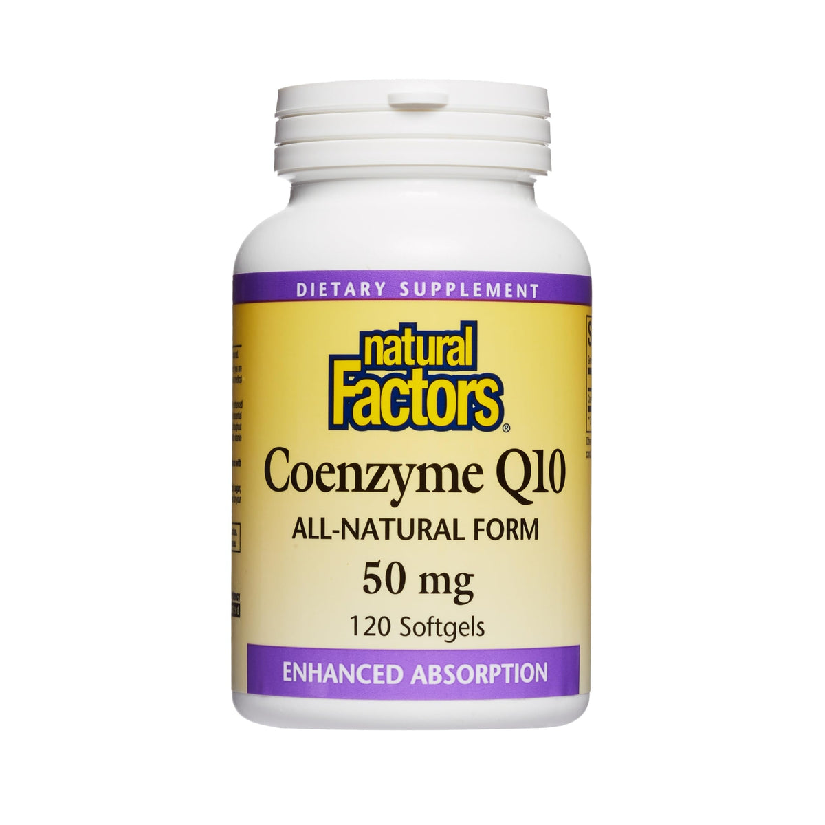 Natural Factors Coenzyme Q10 50mg softgels front view