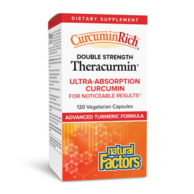 Natural Factors Curcuma Theracurmin Double Force 120 Capsules vue de face