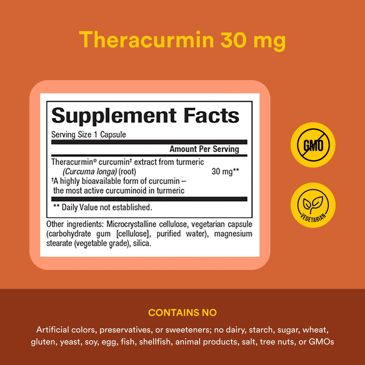 Natural Factors CurcuminRich Theracurmin près d'une plante de curcuma