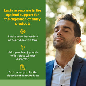 Natural Factors Enzyme Lactase 300 mg 60 capsules vue arrière