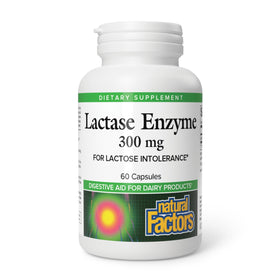 Natural Factors Enzyme Lactase 300 mg 60 capsules vue avant