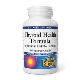 Natural Factors Formule de Santé Thyroïdienne 60 Capsules Végétales - Vue avant