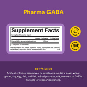 Natural Factors GABA 60 comprimés à mâcher, flacon ouvert
