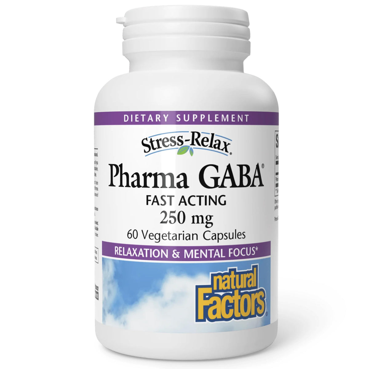 Natural Factors GABA 60 comprimés à mâcher, vue de face