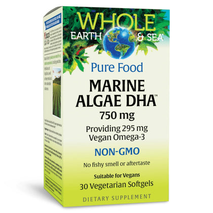 Natural Factors Huile d'Algues Marines 750 mg vue avant