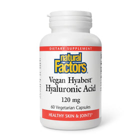 Natural Factors Hyabest Acide Hyaluronique 120 mg, 60 capsules, vue avant