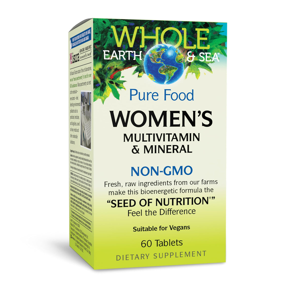 Natural Factors Multivitamine Femme 60 Comprimés Végétaliens, vue de face