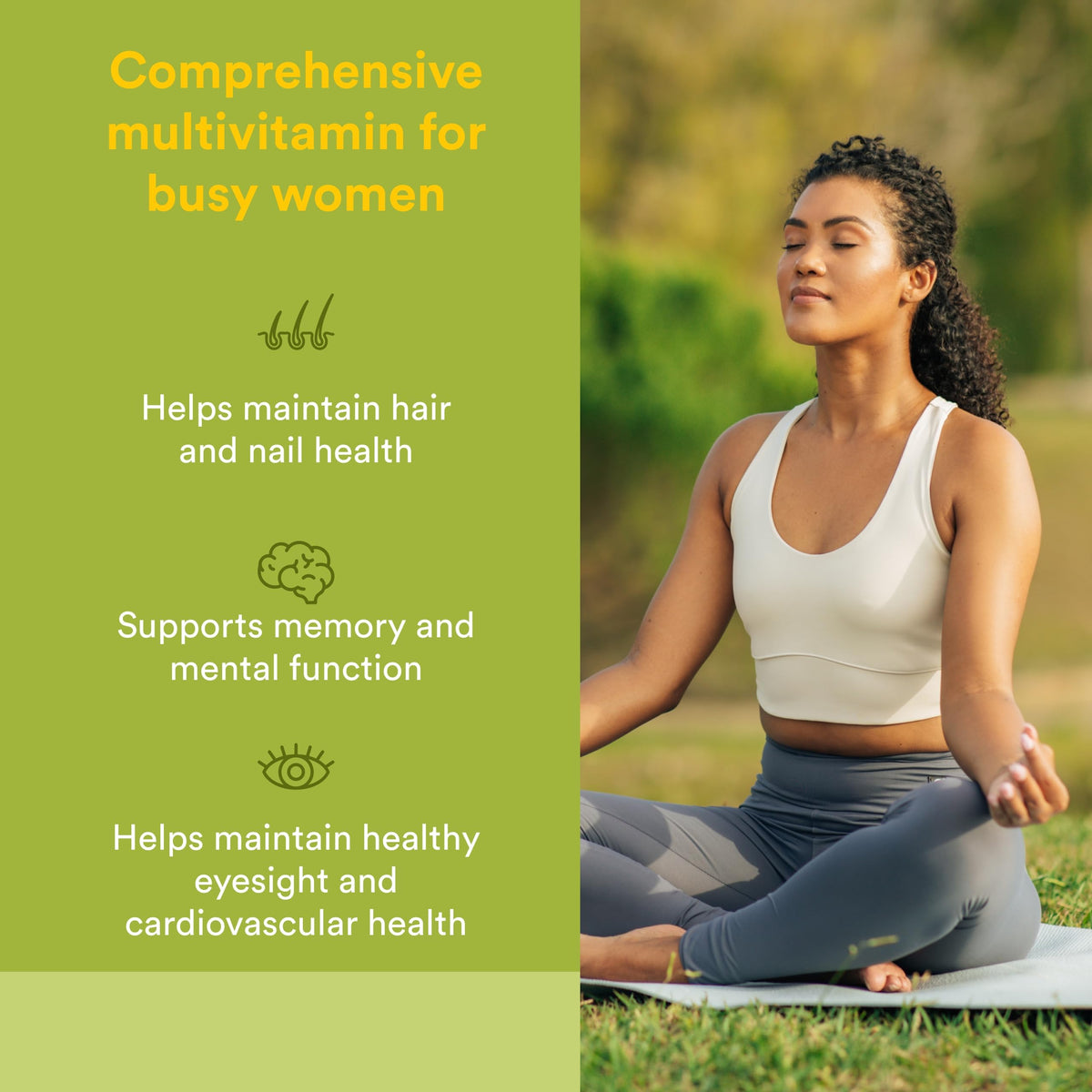 Natural Factors Multivitamine Femme, emballage avec informations nutritionnelles