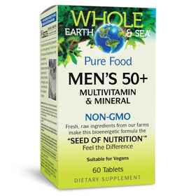 Natural Factors Multivitamines 50+ pour Hommes 60 comprimés végétaliens