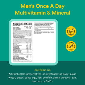 Natural Factors Multivitamines et Minéraux Hommes 60 Capsules sur une table