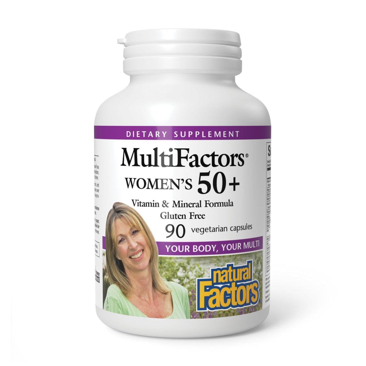 Natural Factors Multivitamines Femme 50+ 90 Capsules vue avant