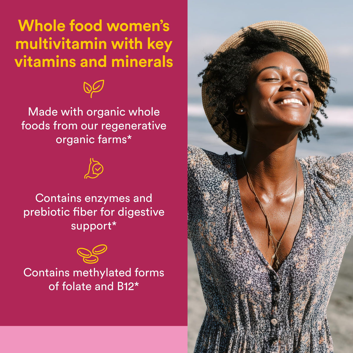 Natural Factors Multivitamines Femme 60 Capsules Végétariennes emballage