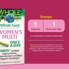 Natural Factors Multivitamines Femme 60 Capsules Végétariennes vue de côté