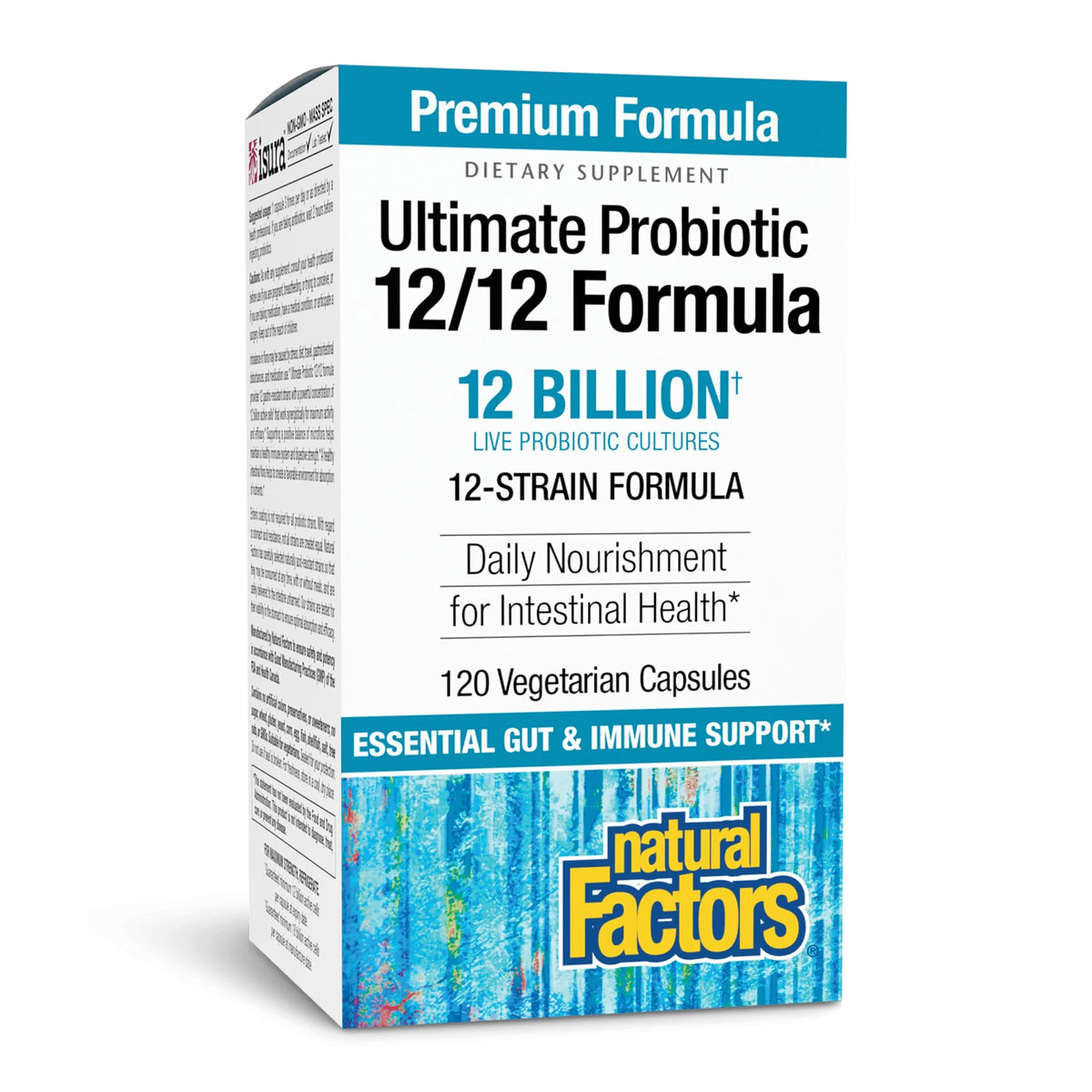 Natural Factors Probiotique 12/12 120 Capsules Végétales, vue avant