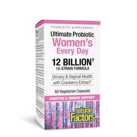 Natural Factors Probiotique Femme 60 Capsules - Vue avant